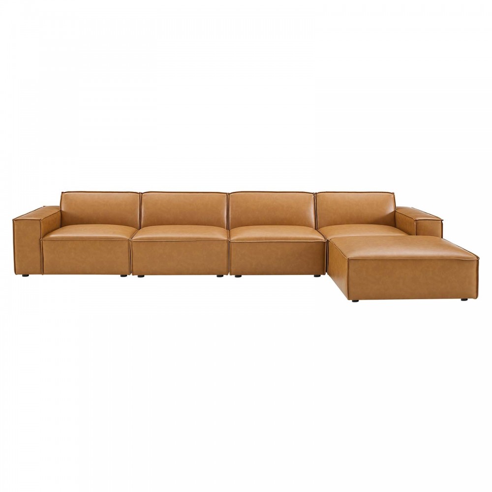 Restore 5Piece Vegan Leather Sectional Sofa