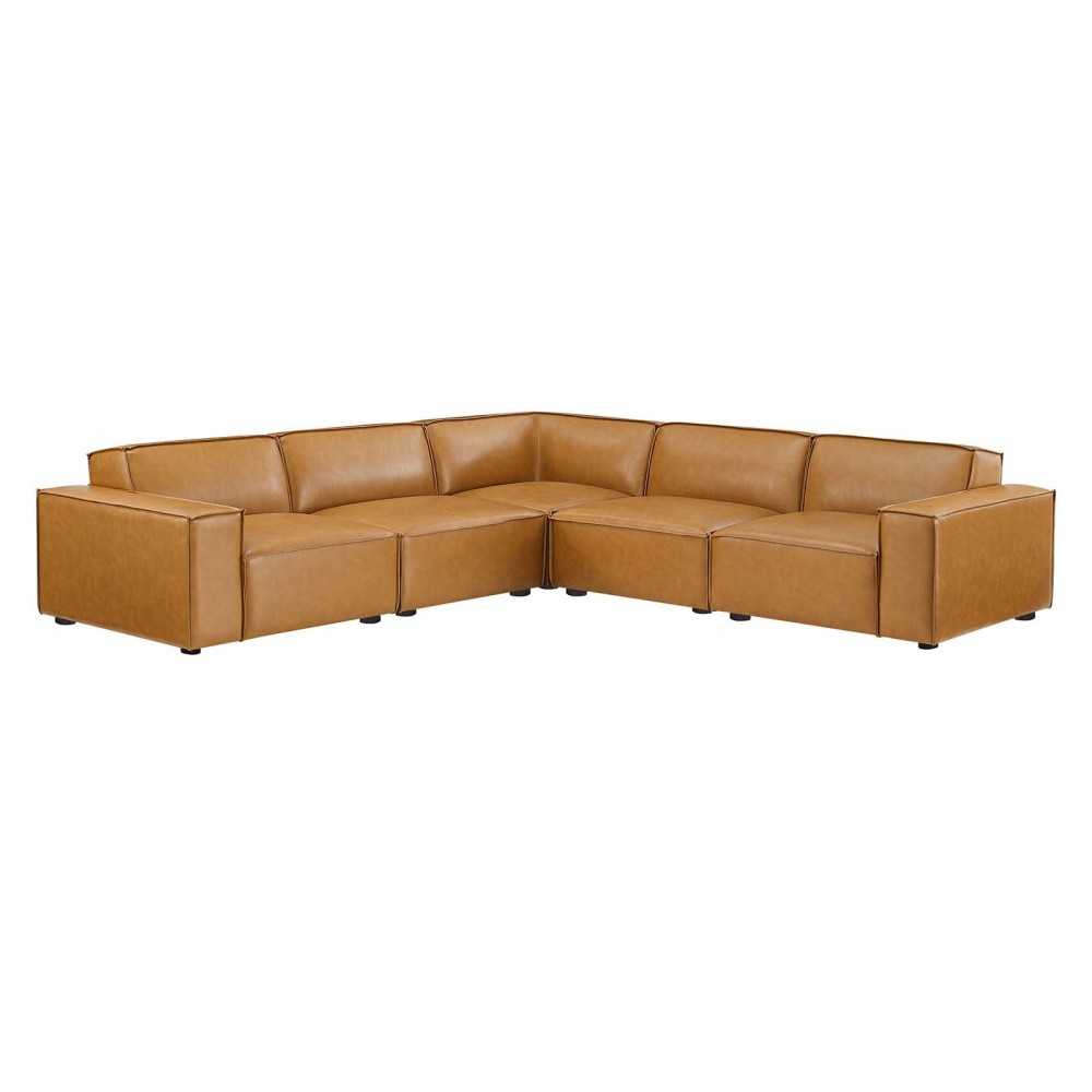 Restore 5-Piece Vegan Leather Sectional Sofa