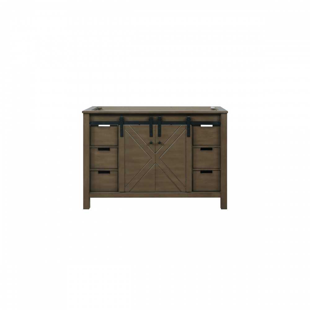 Marsyas 48" Rustic Brown Vanity Cabinet Only