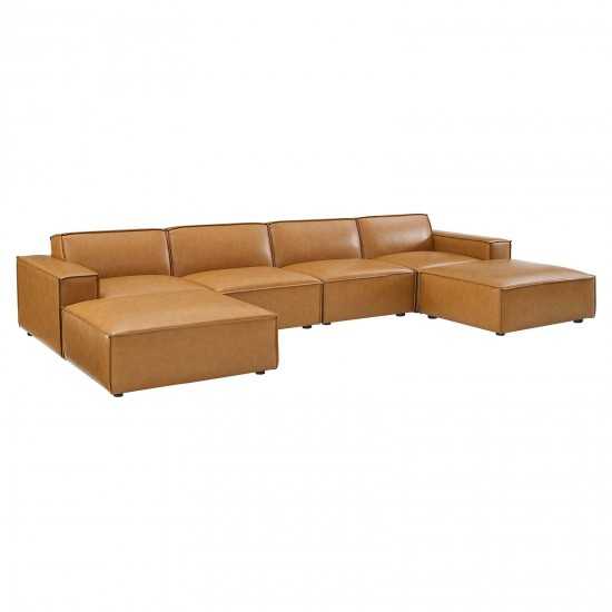 Restore 6-Piece Vegan Leather Sectional Sofa