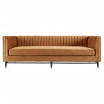 Devote Channel Tufted Performance Velvet Sofa