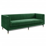 Devote Channel Tufted Performance Velvet Sofa