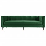 Devote Channel Tufted Performance Velvet Sofa