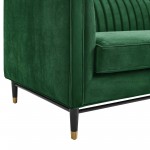 Devote Channel Tufted Performance Velvet Sofa