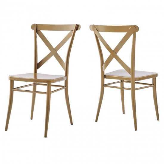 Gear Metal Dining Chairs - Set of 2