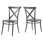 Gear Metal Dining Chairs - Set of 2