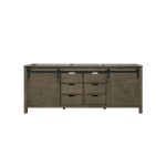 Marsyas 80" Rustic Brown Vanity Cabinet Only