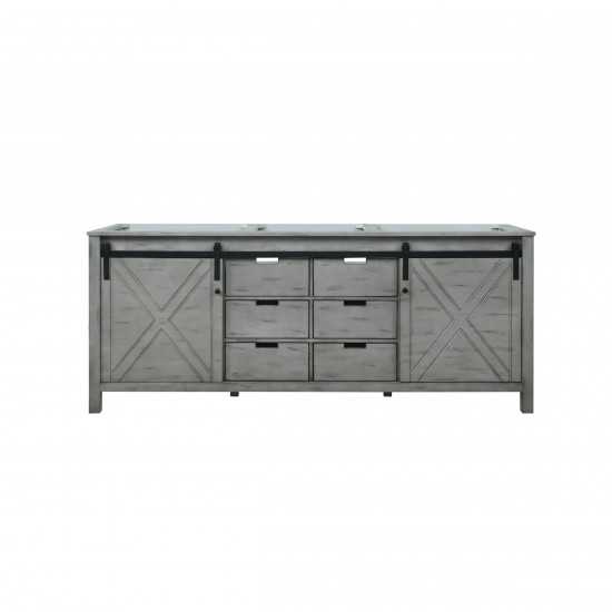 Marsyas 80" Ash Grey Vanity Cabinet Only