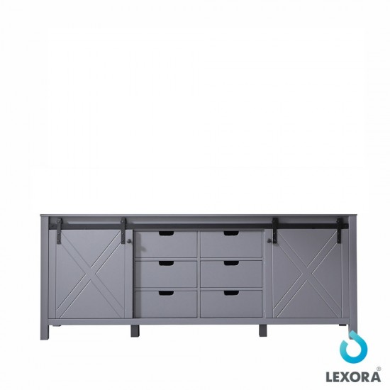 Marsyas 84" Dark Grey Vanity Cabinet Only