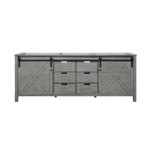 Marsyas 84" Ash Grey Vanity Cabinet Only