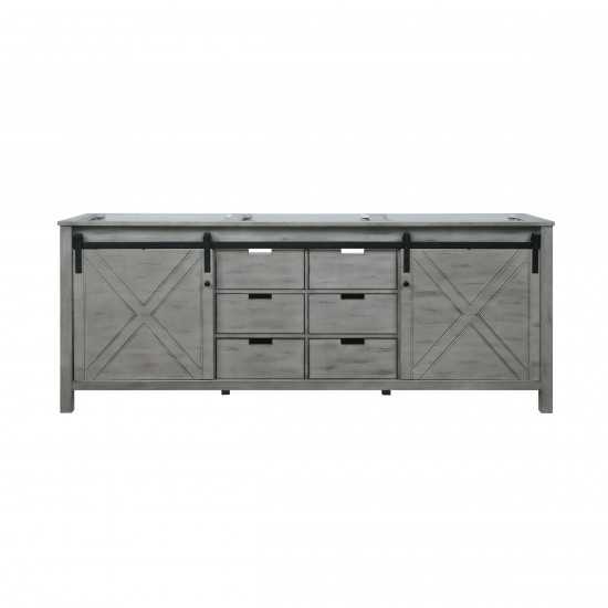 Marsyas 84" Ash Grey Vanity Cabinet Only