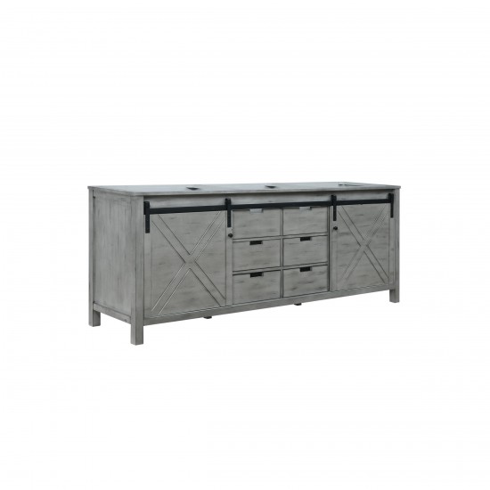 Marsyas 84" Ash Grey Vanity Cabinet Only