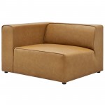 Mingle Vegan Leather 5-Piece Sectional Sofa