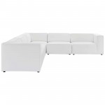 Mingle Vegan Leather 5-Piece Sectional Sofa