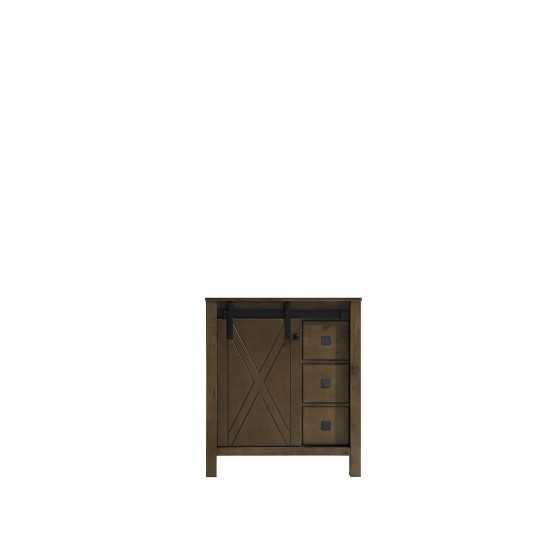 Marsyas Veluti 30" Rustic Brown Vanity Cabinet Only