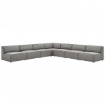 Mingle Vegan Leather 7-Piece Sectional Sofa