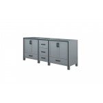 Ziva 80" Dark Grey Vanity Cabinet Only