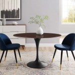 Lippa 48" Wood Oval Dining Table