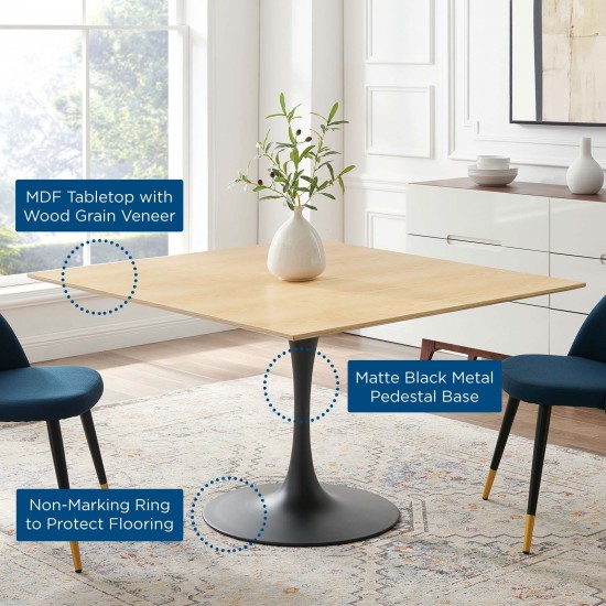 Lippa 47" Wood Square Dining Table