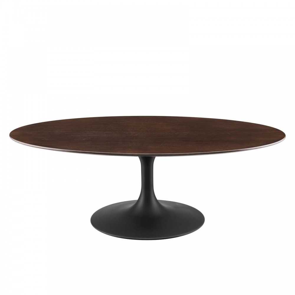 Lippa 48" Wood Oval Coffee Table