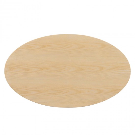 Lippa 48" Wood Oval Coffee Table