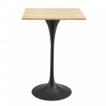 Lippa 28" Square Wood Bar Table