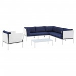 Harmony 7-Piece Sunbrella® Outdoor Patio Aluminum Sectional Sofa Set