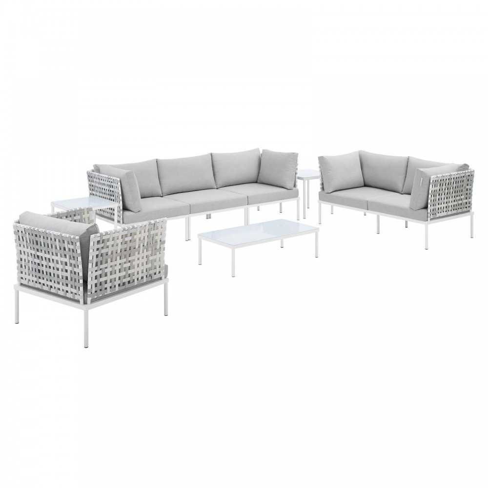 Harmony 8-Piece Sunbrella® Basket Weave Outdoor Patio Aluminum Seating Set Harmony 8-Piece Sunbrella® Basket Weave Outdoor Patio Aluminum Seating Set