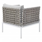 Harmony Sunbrella® Basket Weave Outdoor Patio Aluminum Armchair