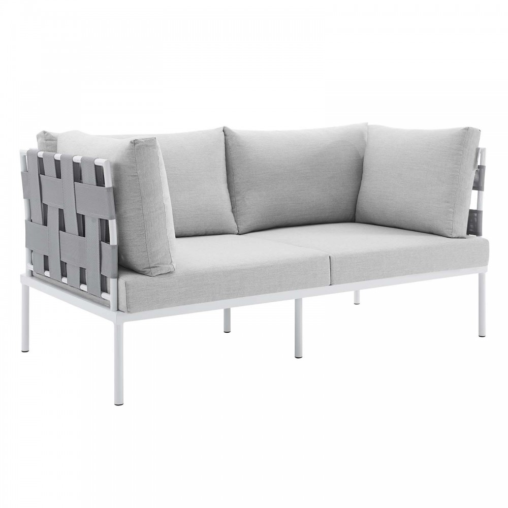 Harmony Sunbrella® Outdoor Patio Aluminum Loveseat