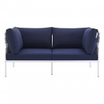 Harmony Sunbrella® Outdoor Patio Aluminum Loveseat