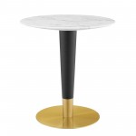 Zinque 28" Artificial Marble Dining Table
