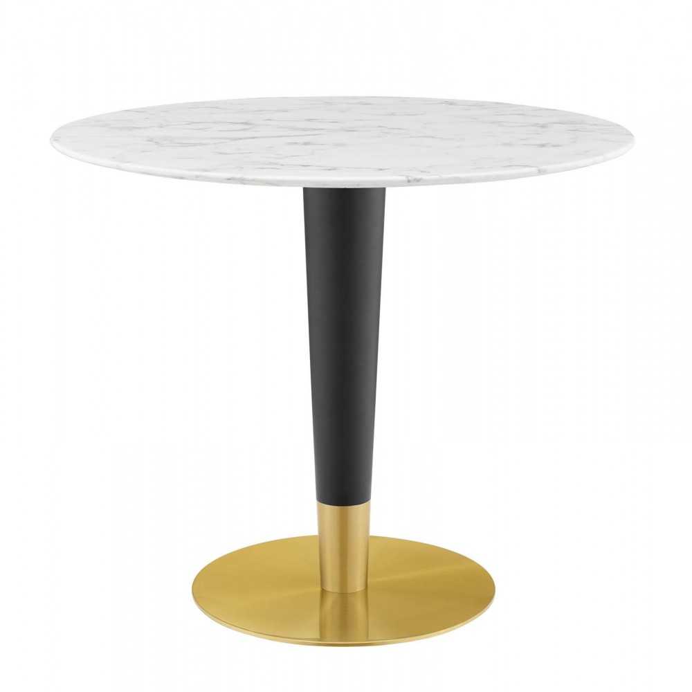 Zinque 36" Artificial Marble Dining Table Zinque 36" Artificial Marble Dining Table