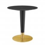 Zinque 28" Artificial Marble Dining Table
