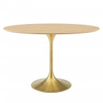 Lippa 48" Oval Wood Dining Table