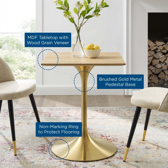 Lippa 24" Square Wood Dining Table