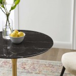 Lippa 28" Artificial Marble Dining Table