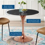 Lippa 36" Artificial Marble Dining Table