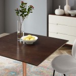 Lippa 40" Square Wood Dining Table