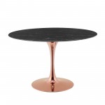 Lippa 47" Artificial Marble Dining Table