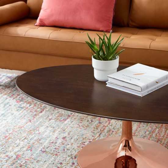 Lippa 48" Oval Wood Coffee Table