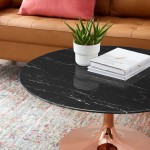 Lippa 36" Artificial Marble Coffee Table