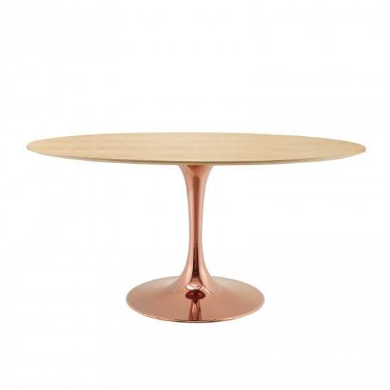 Lippa 60" Oval Wood Dining Table