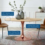 Lippa 60" Oval Wood Dining Table