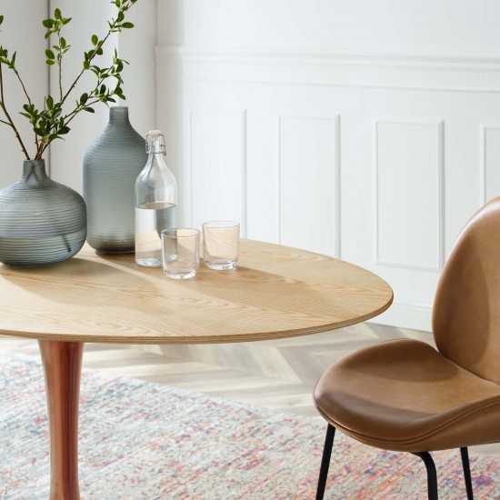Lippa 60" Oval Wood Dining Table