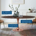 Lippa 78" Oval Wood Dining Table