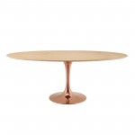 Lippa 78" Oval Wood Dining Table