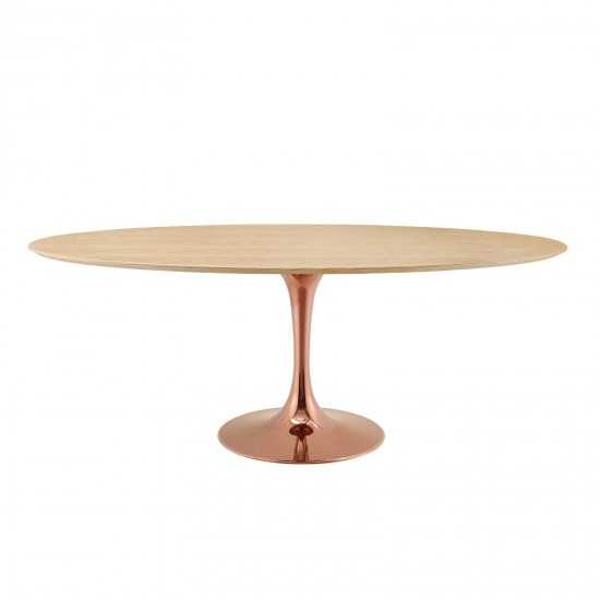 Lippa 78" Oval Wood Dining Table