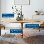 Lippa 78" Oval Wood Dining Table