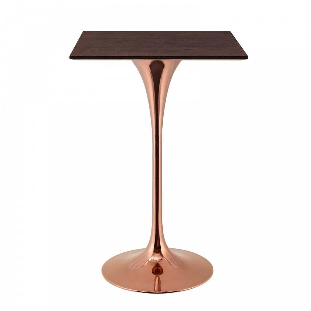 Lippa 28" Square Wood Bar Table Lippa 28" Square Wood Bar Table